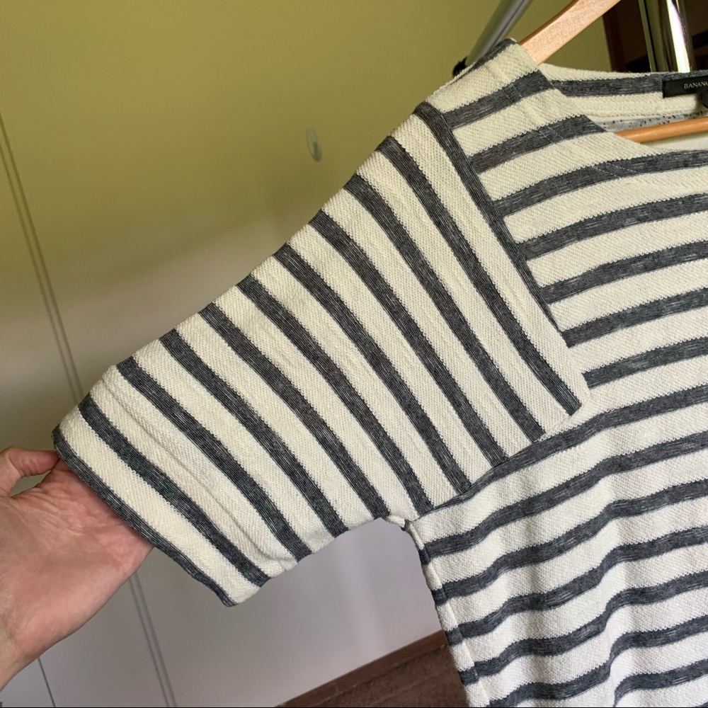 Banana Republic Striped Midi Shirt Dress Small - Picture 4 of 8